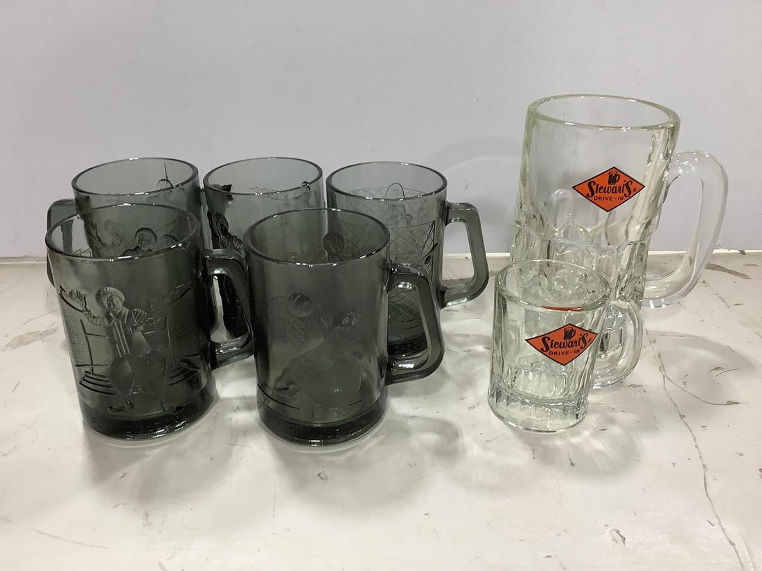 Various McDonalds Glass Cups and more (Tallest - 6in) (1 of 1)