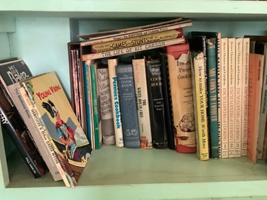 Vintage books((Young Viking, The Life of Kit Carson, and more)