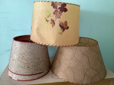 Vintage lampshades(3 total)