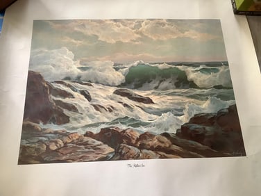The Restless Sea signed print(20in.x24in.)