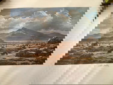 Desert Morning signed print(19in.x24in.)