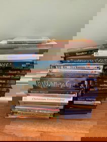 Various books, blank casettes, and more