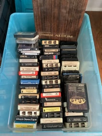 Casettes and 8 tracks(Frank Sinatra, Jethro Tull, Todd Rundgren, and more)