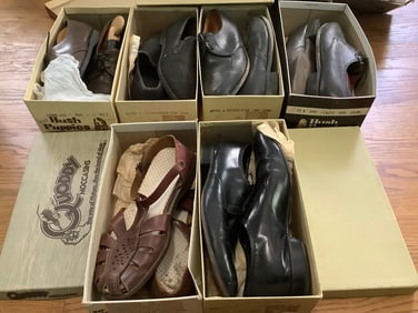 Mens vintage dress shoes(Hush Puppies, Florsheim, and more-sizes 9.5-11)