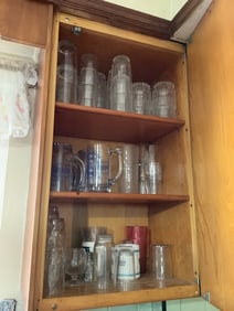 1960s advertising mugs and other glassware