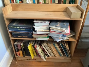 Wooden bookshelf(34in.x9in.)