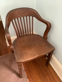 1930s oak bankers chair