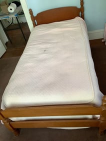 1950s maple twin bed