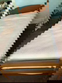 1950s maple twin bed