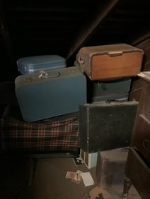 Vintage suitcases(some wood)