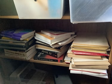 Vintage computer software books