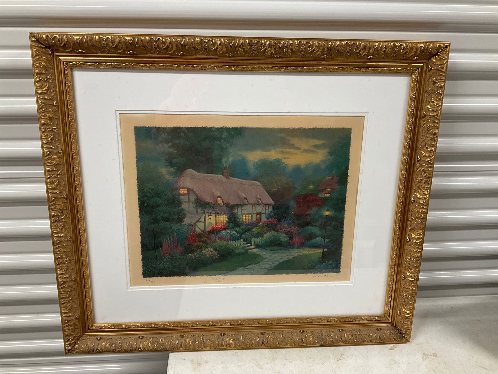 "Twilight" Andrew Warden signed and numbered 78/485 artwork 27 x 23 (1 of 3)