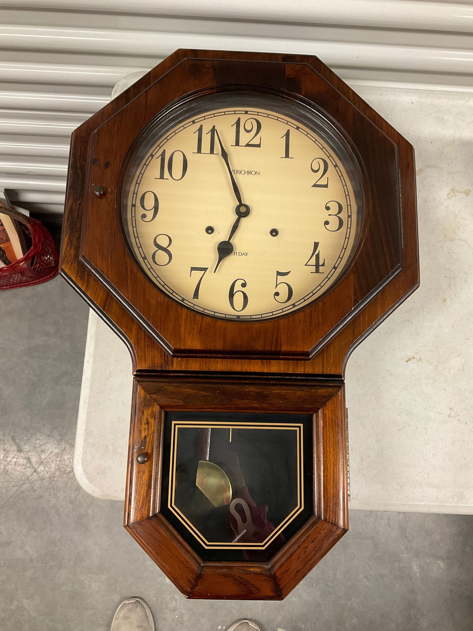 vintage Verichron 31- day Wall Clock 25x17 (1 of 1)