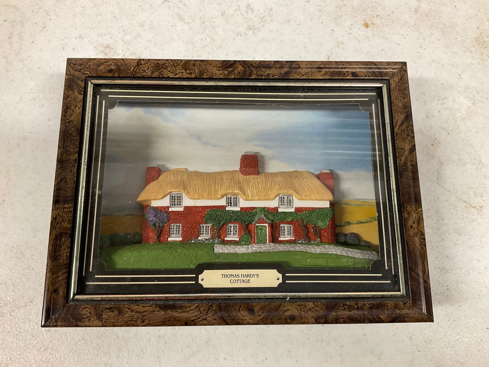 Thomas Hardy's Cottage shadow box 1989 8x6: Thomas Hardy's Cottage shadow box 1989 8x6