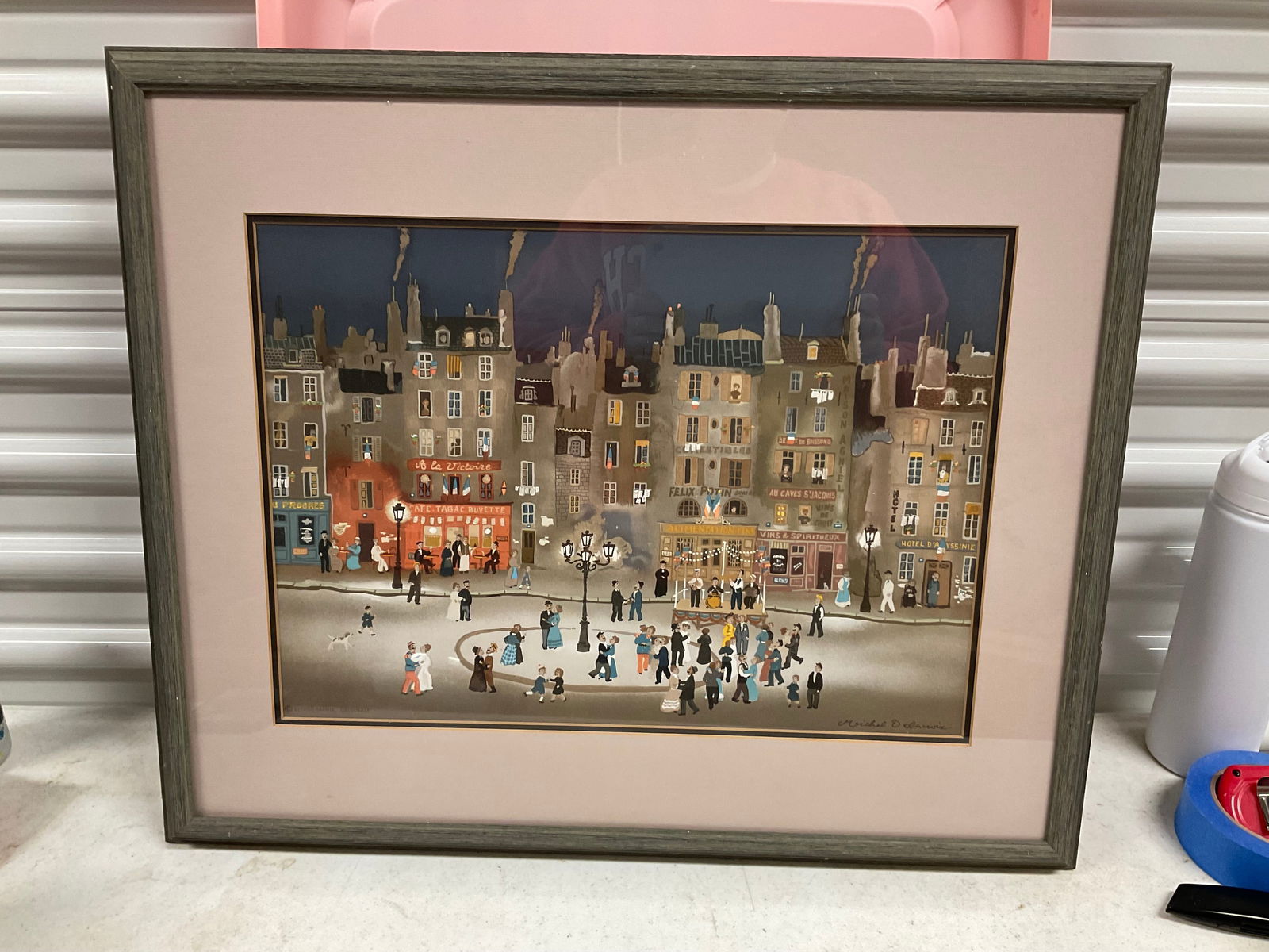 Michel Delacroix Lithograph signed "Baldulith Juillet" 20x24 (1 of 3)