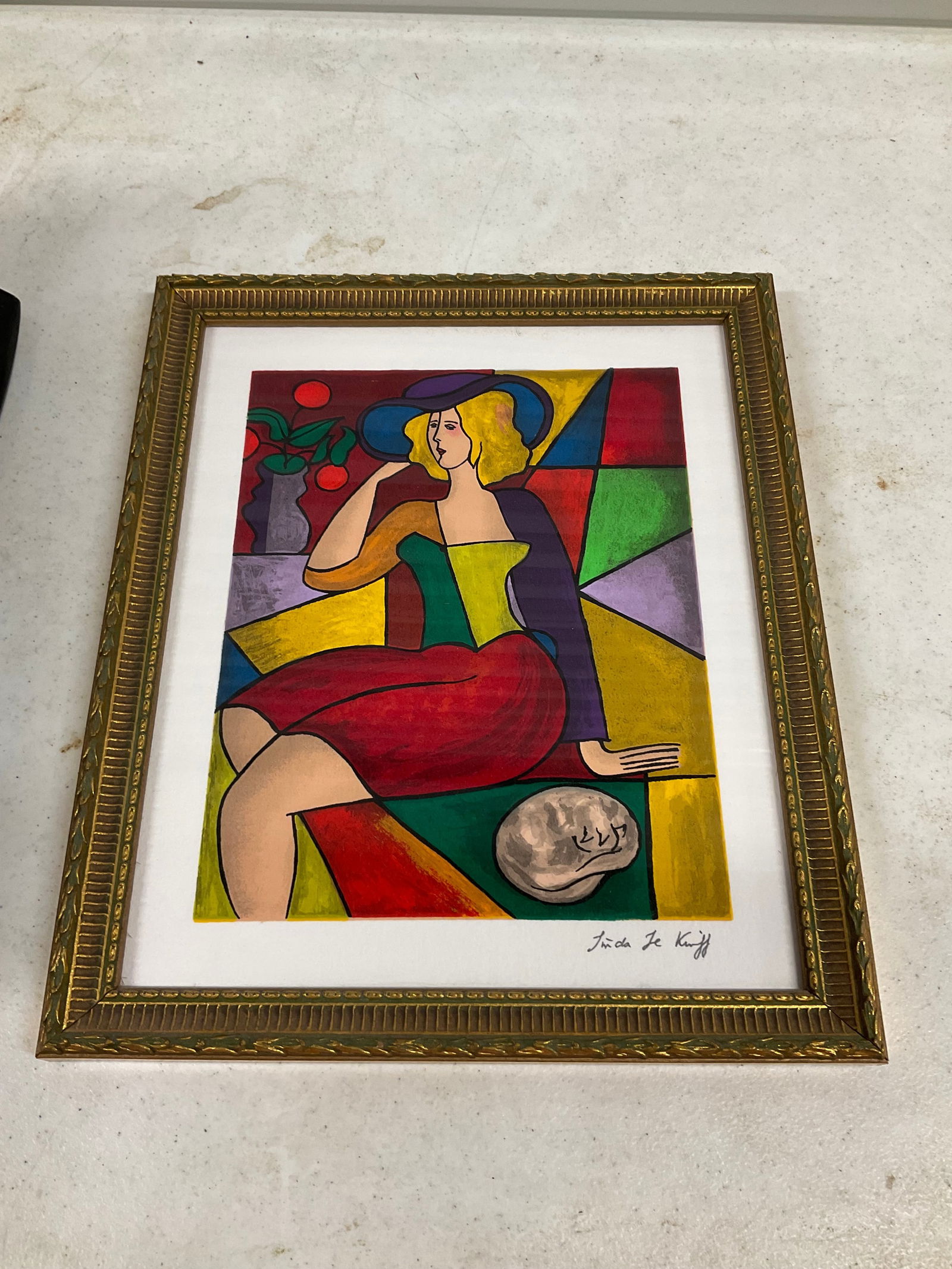 Linda Le Kinff serigraph 13x10 (1 of 2)