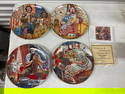 Set of 4 Thornberry's Circus Clown Plates with COA and paperwork