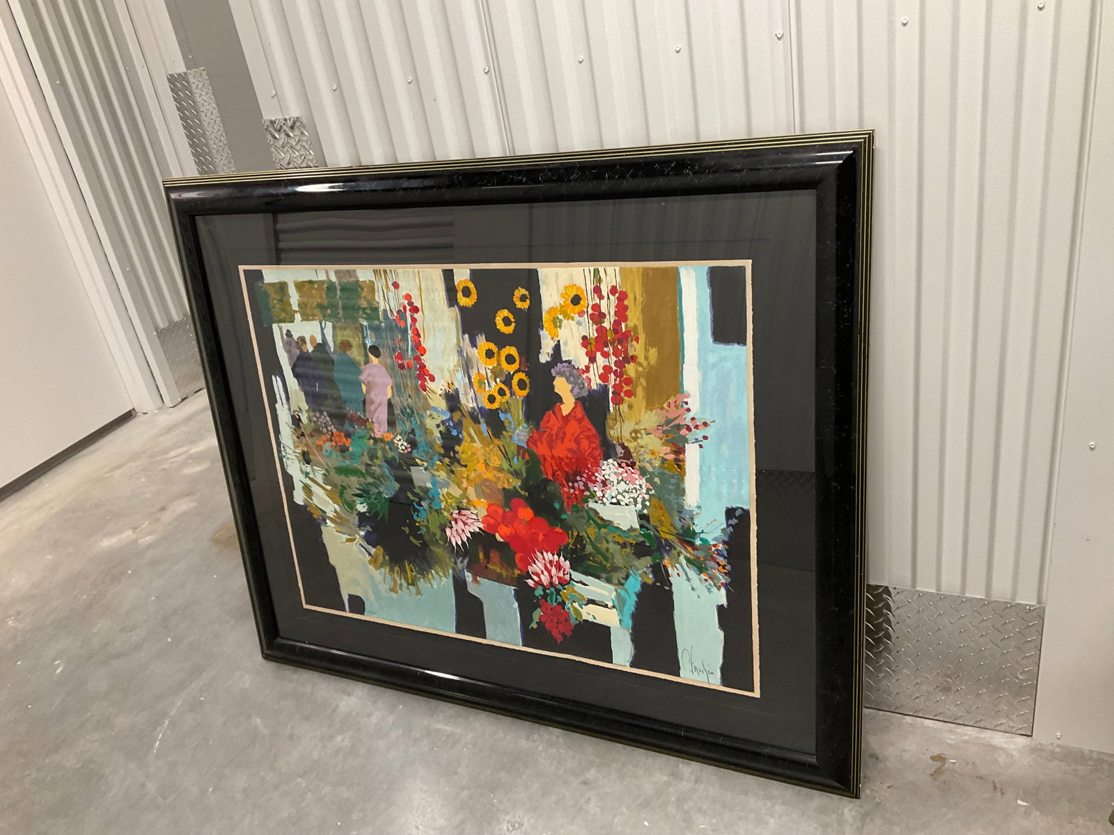 Fauchere, Claude "Sunflowers" 64/350 1994 Serigraph in color on Coventry paper 56x46: Fauchere, Claude "Sunflowers" 64/350 1994 Serigraph in color on Coventry paper 56x46