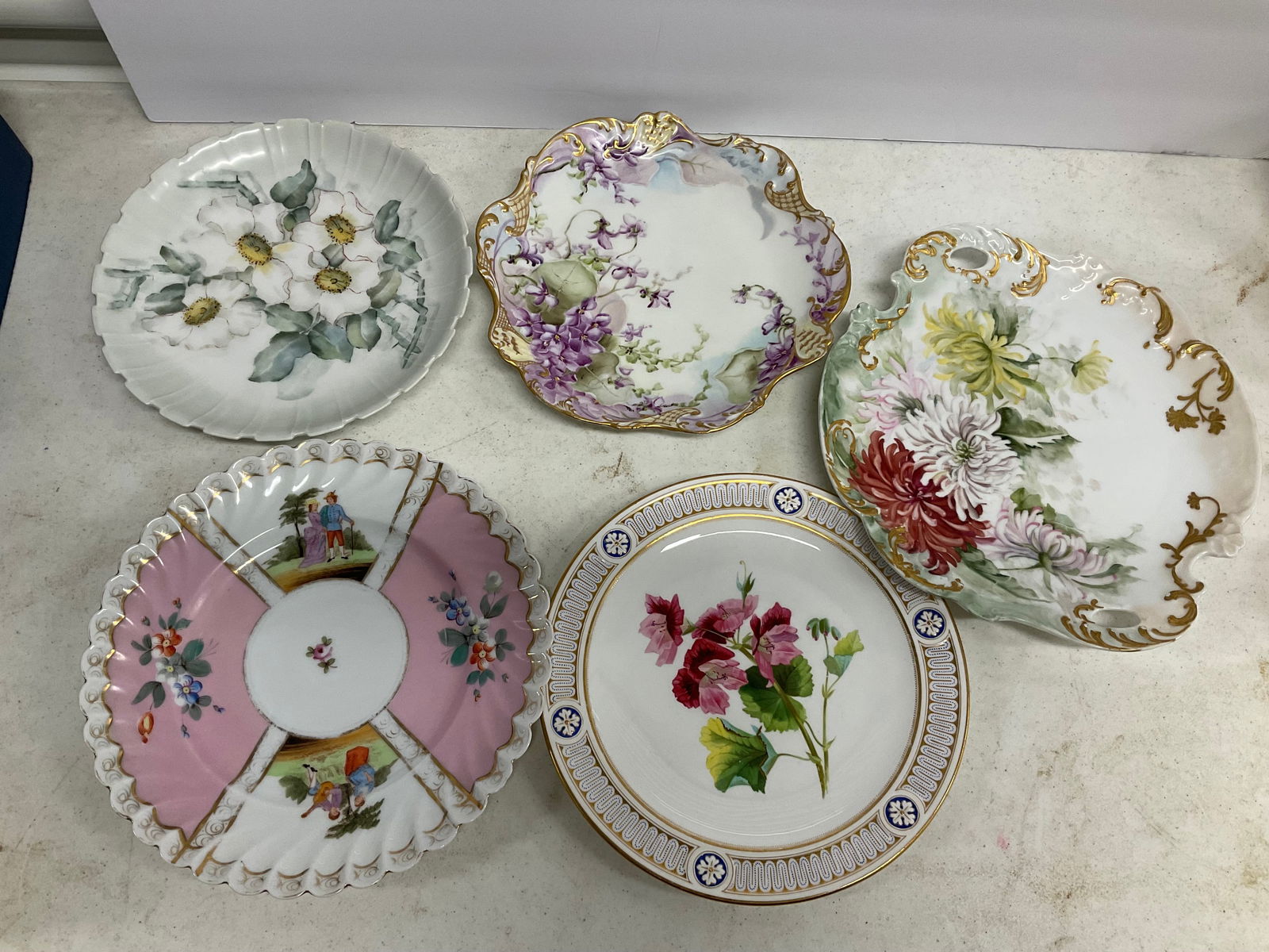 french and other made tea plates: french and other made tea plates