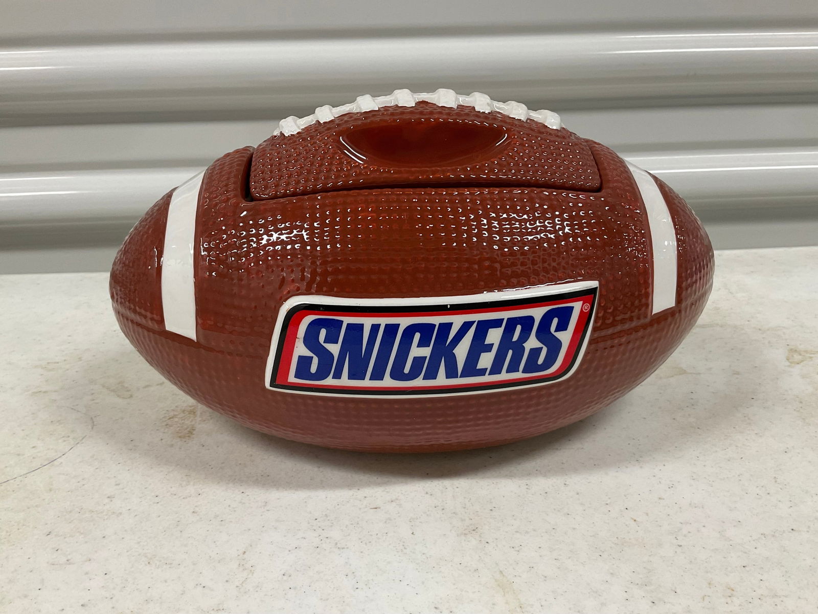 Snickers Football Cookie Jar: Snickers Football Cookie Jar