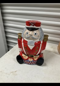 Vintage Nutcracker cookie jar 12in