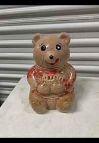 Vintage Bear cookie jar 12in