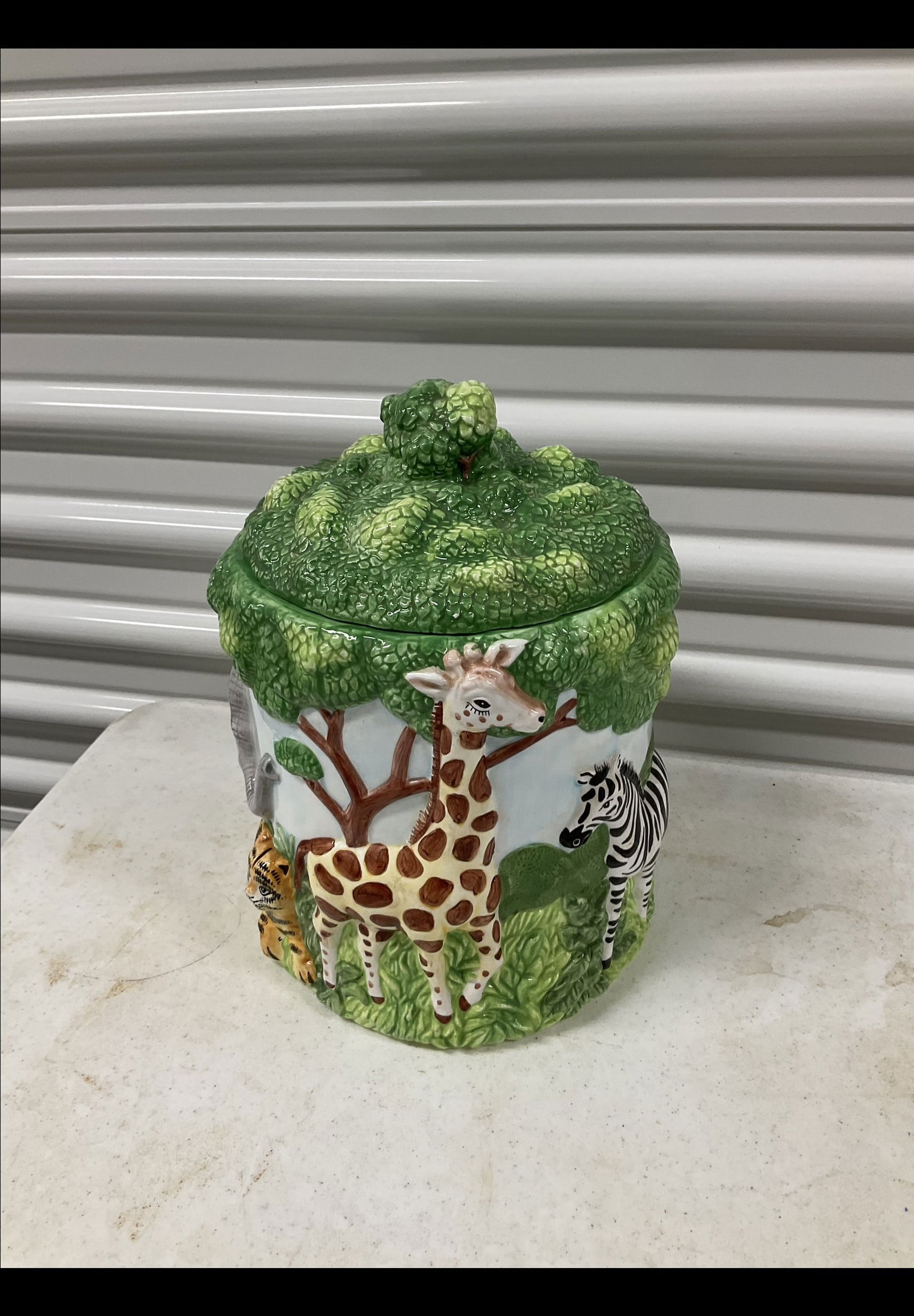 Vintage Zoo Animal cookie jar 12in (1 of 1)