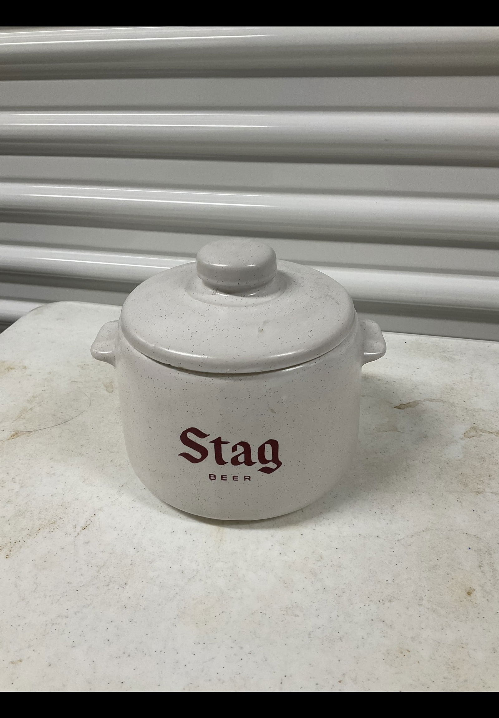 Vintage Stag Beer cookie jar 8in: Vintage Stag Beer cookie jar 8in