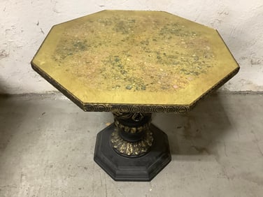 Vintage Octagon Table (18.5in Tall)
