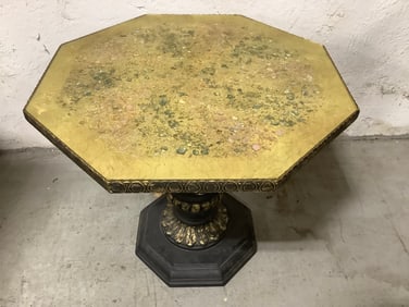 Vintage Octagon Table (18.5in Tall)