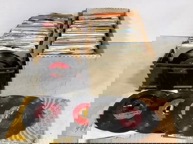 Large Lot of Vintage 45s