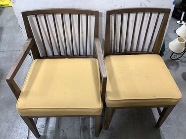 Slatback Chairs *one missing arm rest*