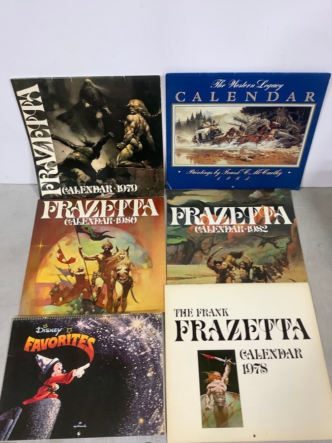 Vintage Calendars - 1970s & 1980s (Disney, Frazetta, and more): Vintage Calendars - 1970s & 1980s (Disney, Frazetta, and more)