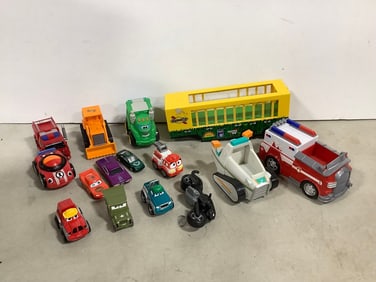 Lot of toy cars