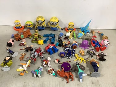 Lot of children's toys(Spiderman, Minions, The Incredibles, and more)