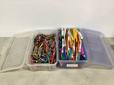 Art supplies(crayons and markers)