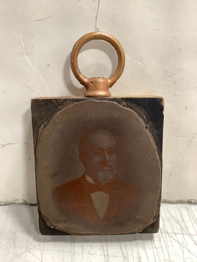 Early 1900s engraved copper wood photo negative printing block plate(3.5in.x5.5in.) (1 of 1)