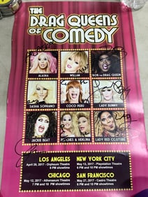 The Drag Queens of Comedy signed poster(11in.x17in.)