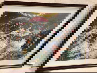 Framed and signed artwork(23.75in.x29.75in.)