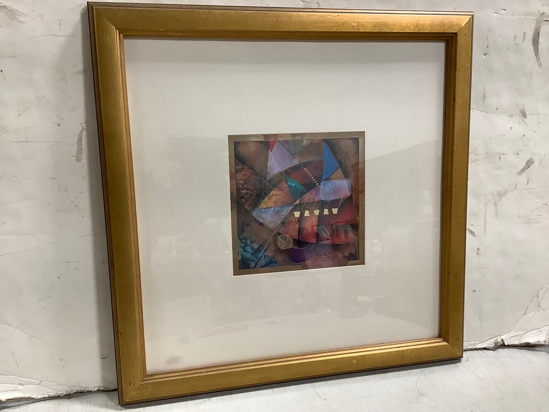 Framed abstract artwork(24in.x24in.) (1 of 1)