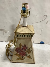 Floral themed lamp(13.5in.tall)