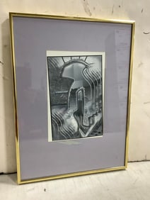 Framed abstract artwork(12.25in.x16.25in.)