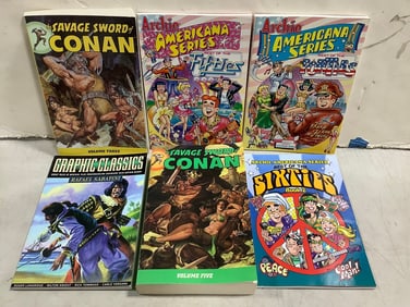 Various comic books/graphic novels(Archie, Conan, and more)