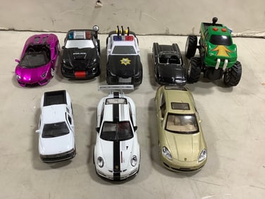 Various toy car models(Porsche, Corvette, Lambhorgini, and more)