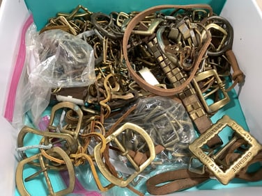 Lot of vintage belt buckles