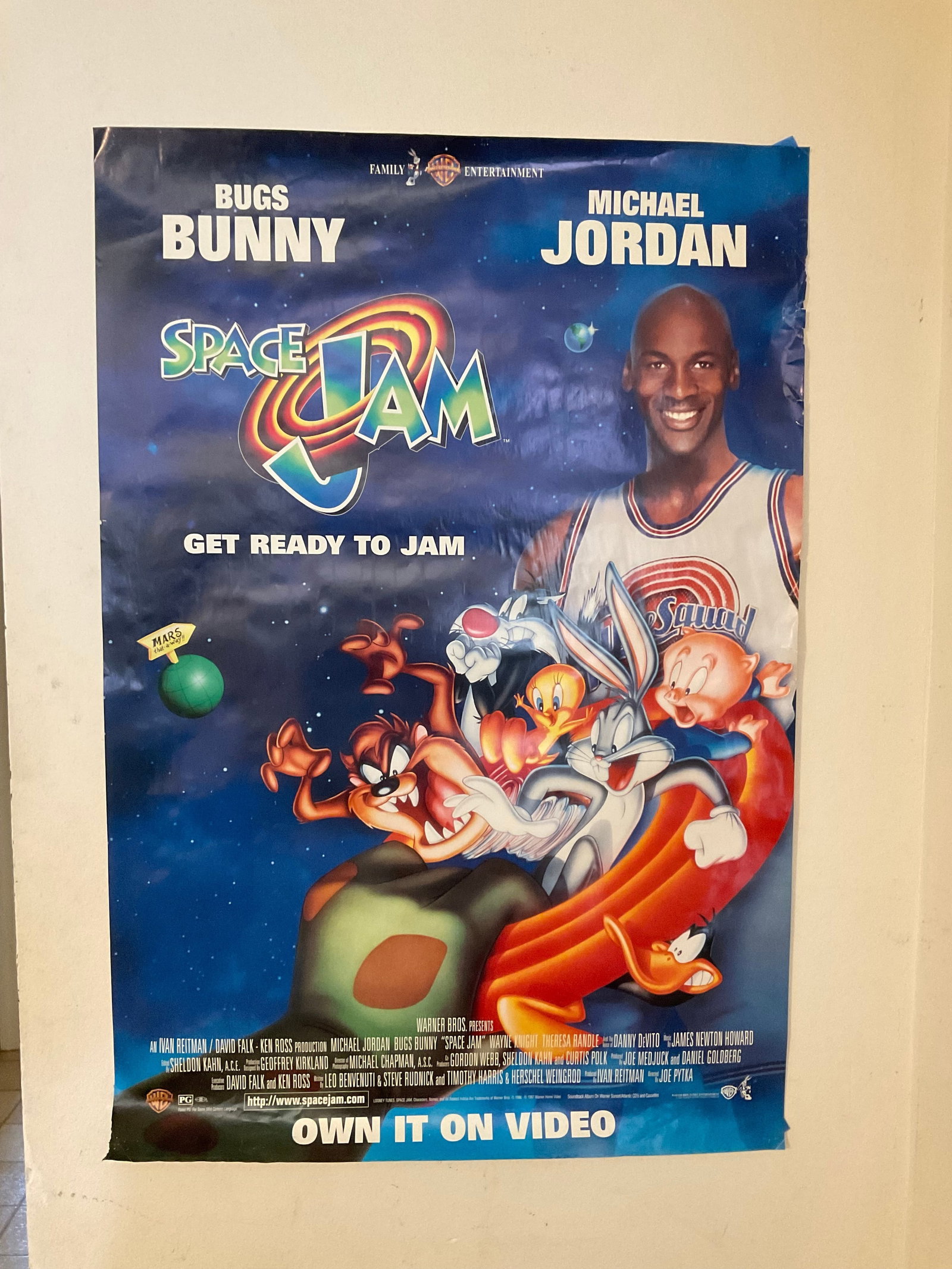 1996 Space Jam Advertising Poster 40x27: 1996 Space Jam Advertising Poster 40x27