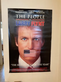 1997 The People vs Larry Flynt Movie Advertising Poster 40x27