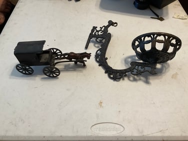 lot of cast iron items