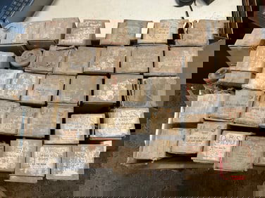 large amount full of player piano scrolls