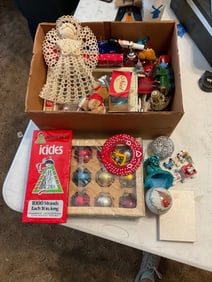 lot of vintage christmas items
